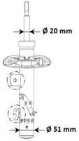 AMORT./P/ CITROEN C4 CACTUS /51MM/ 14-P