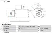 Anlasser /AUDI/ A1 1.6 11- BX