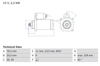 Anlasser /VW/ TOUAREG 3.0 04- BX