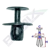 BEFEST.CLIP.POLSTER VW /10 STK./