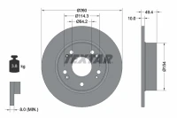 BR.SCHEIBE/H/ACCORD 2.0I 16V 03-