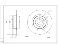 BR.SCHEIBE/H/ ALFA ROMEO 156 /LAK/SET
