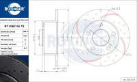 BR.SCHEIBE/H/AUDI 100 2.5TD 90-/STK