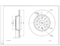 BR.SCHEIBE/H/AUDI A3 08- /LAK/SET