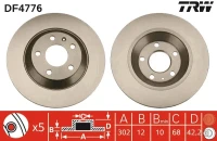 BR.SCHEIBE/H/AUDI A6 ALLROAD 08-11 /SET