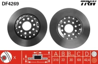 BR.SCHEIBE/H/AUDI A8 3.0 03-06 /SET/
