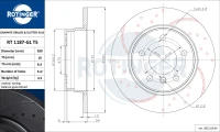 BR.SCHEIBE/H/BMW 316I -98 /PCS/