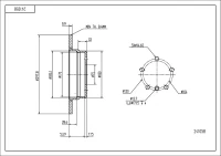 BR.SCHEIBE/H/BMW 5ER E39 /LAK/SET