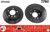 BR.SCHEIBE/H/BMW E87 04- /SET/
