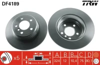 BR.SCHEIBE/H/BMW X5 3.0-4.4 03- /SET/