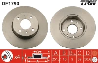 BR.SCHEIBE/H/CROMA 85- /SET/
