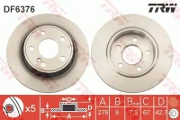BR.SCHEIBE/H/DB W176 160CDI 13- /SET/