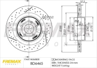 BR.SCHEIBE/H/ DB W204 6.2 08- /SET/