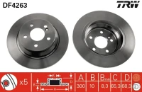 BR.SCHEIBE/H/DB W211 /E220/ 02- /SET/