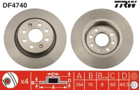 BR.SCHEIBE/H/ GRANDE PUNTO 1.9 05-/SET/