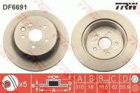 BR.SCHEIBE/H/ LEXUS GS 250 12-