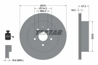 BR.SCHEIBE/H/LEXUS GS,IS II 05-