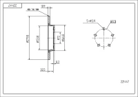 BR.SCHEIBE/H/MAZDA 3 1,8-2,0 03-