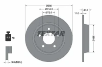 BR.SCHEIBE/H/MAZDA 3 1,8-2,0 03-