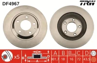 BR.SCHEIBE/H/MAZDA RX8 2.6 03-12 /SET/
