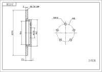 BR.SCHEIBE/H/MONDEO 00- /LAK/SET