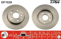 BR.SCHEIBE/H/SAFRANE -96 /SET/