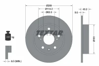 BR.SCHEIBE/H/ SUZUKI SX4 1.6 13-