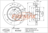 BR.SCHEIBE/H/ W210 E430 99-03 /SET/