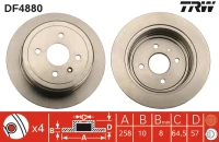 BR.SCHEIBE/H/ ZAFIRA 2.0 01-12 /SET/