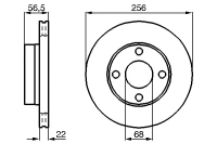 BR.SCHEIBE/V/ AUDI 80 1.8-2.3E 91-92