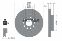 BR.SCHEIBE/V/AUDI A3 1.6I 03- /CARBON