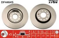 BR.SCHEIBE/V/AUDI /SEAT/SKODA/VW 06-