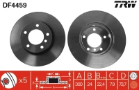 BR.SCHEIBE/V/BMW 3 E90 07- /SET/