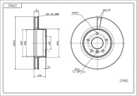 BR.SCHEIBE/V/ BMW 530I (E60) 03-