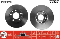 BR.SCHEIBE/V/BOXER 1.9-2.8 94- /SET/