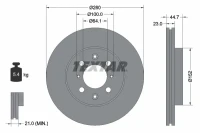 BR.SCHEIBE/V/ CIVIC 1.7CTDI 02-