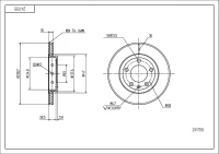 BR.SCHEIBE/V/FABIA 02- /LAK/SET