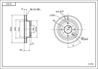 BR.SCHEIBE/V/GOLF 1.6 92-97 /LAK/SET