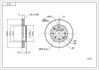 BR.SCHEIBE/V/ HONDA LOGO 1.3 99-02