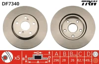 BR.SCHEIBE/V/LEXUS IS 250,220D 05- /SET