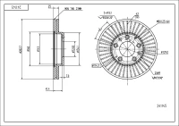 BR.SCHEIBE/V/MAZDA 6 02- /LAK/SET