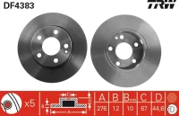 BR.SCHEIBE/V/ MB A 150,A160 CDI 04/SET/
