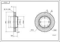 BR.SCHEIBE/V/MONDEO 93- 260/24/22.2