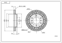 BR.SCHEIBE/V/PAJERO 2,5-3,5 00-
