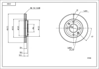 BR.SCHEIBE/V/PEUGEOT 205GTI 1.9/LAK/SET