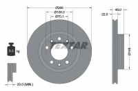 BR.SCHEIBE/V/ PEUGEOT 308 1.2-2.0 13-