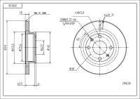 BR.SCHEIBE/V/PICANTO 1.1-1.1D 04-