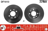 BR.SCHEIBE/V/RENAULT R9 -89 /SET/