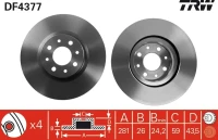 BR.SCHEIBE/V/STILO 2.4 20V 01- /SET/