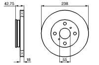 BR.SCHEIBE/V/ TOYOTA TERCEL 91-